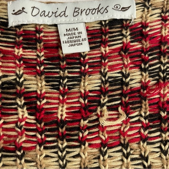 David Brooks Cardigan Sweater. Chevron One Button Hippie Earthy
Cottagecore M - Picture 9 of 12